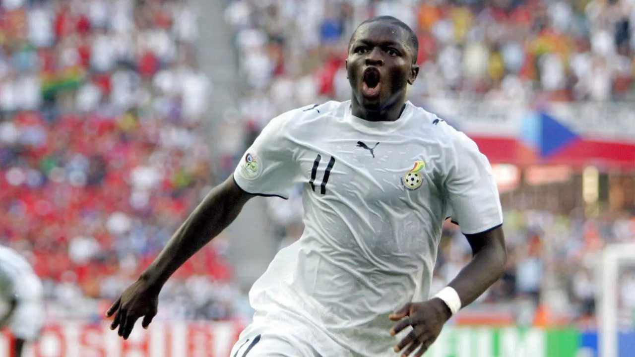 Sulley Muntari, con la selección de Ghana. AEP