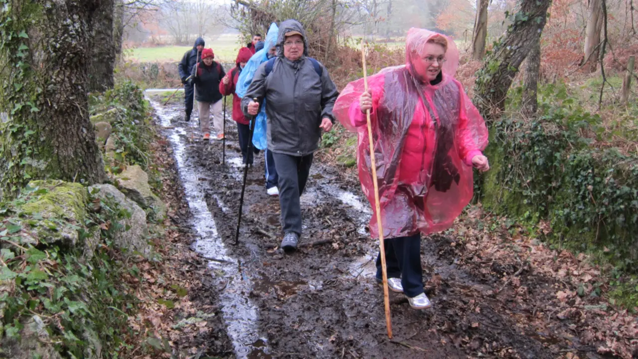 Peregrinos haciendo el Camino. CRISTINA PÉREZ