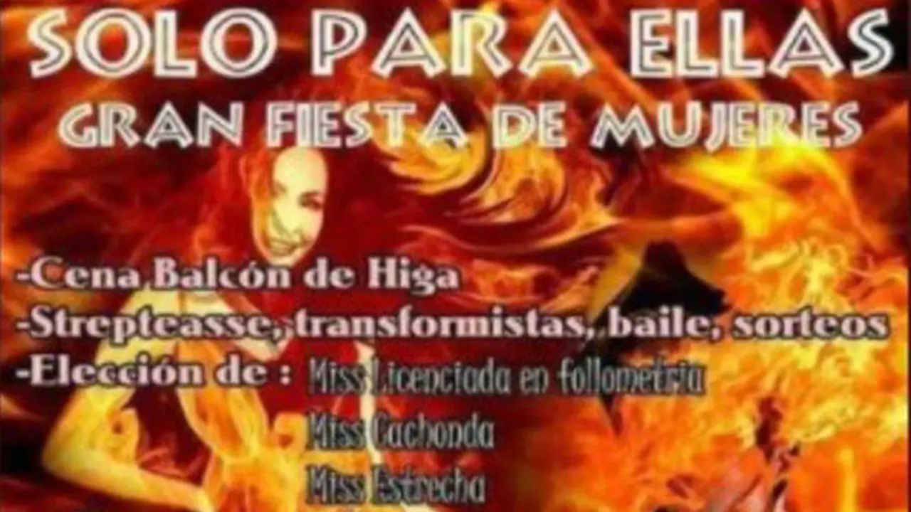 Cartel da polémica festa. EP