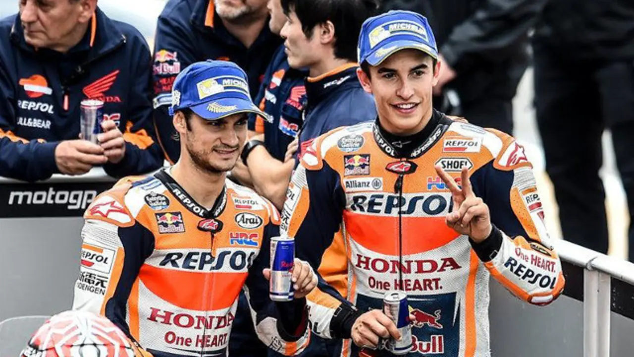 Dani Pedrosa y Marc Márquez. ARCHIVO
