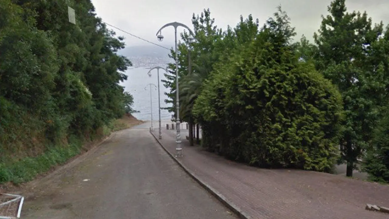 Entorno del club de remo Virxe da Guía de Vigo. GOOGLE MAPS