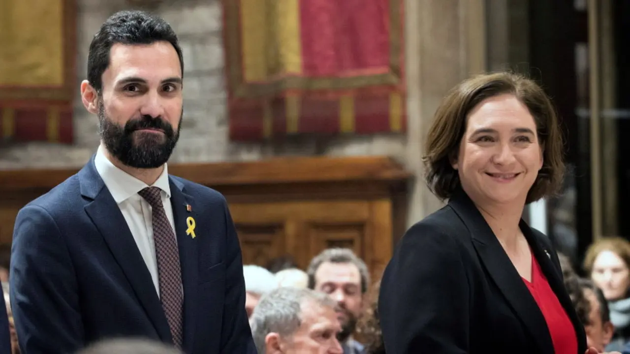 Torrent y Colau. MARTA PÉREZ (EFE)