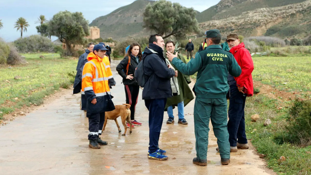 Dispositivo de búsqueda de Gabriel Cruz, el niño de 8 años desaparecido en Almería. RICARDO GARCÍA (EFE)