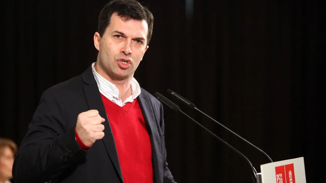 Gonzalo Caballero, durante el primer Comité Nacional del PSdeG. PEPE FERRÍN (AGN)