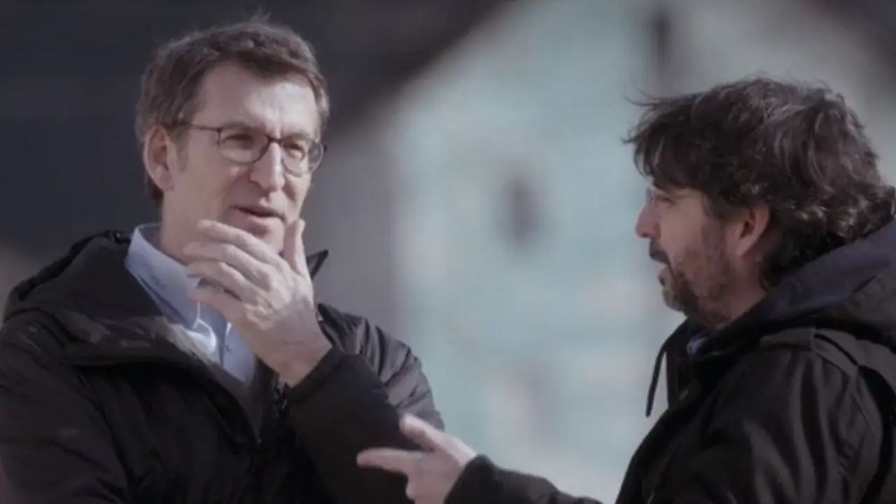 Feijóo y Évole, en un momento del programa. LASEXTA