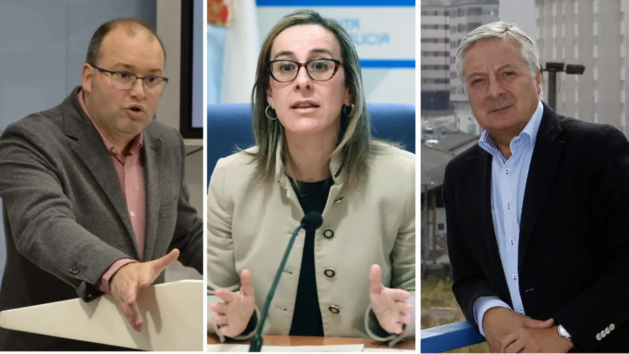 Miguel Tellado, Ethel Vázquez y José Blanco