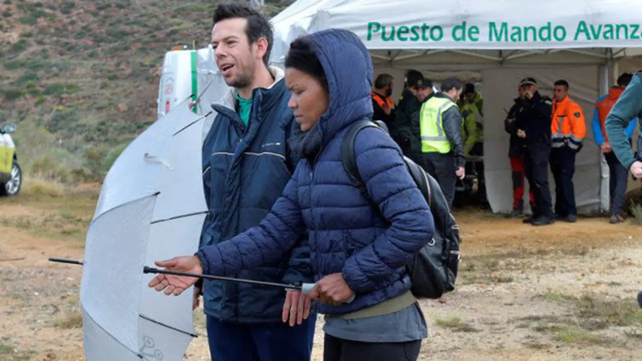 El padre de Gabriel y su pareja. EFE