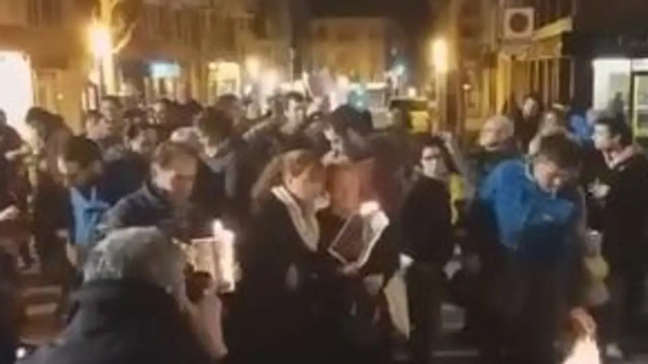 Quema de fotos del Rey