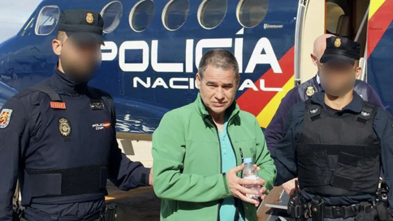 Llegada a España de Troitiño tras ser extraditado por Reino Unido. EFE