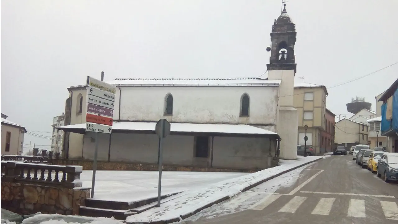 A Fonsagrada, nevada este sábado. EP