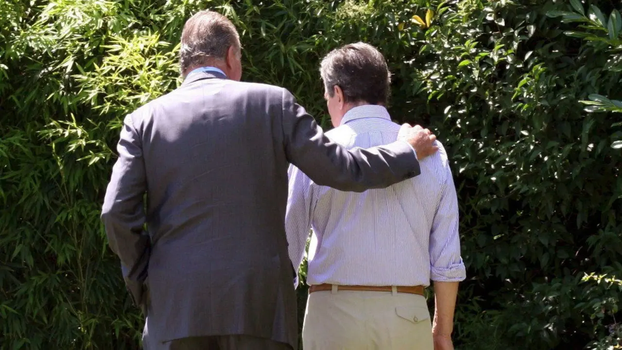 Suarez, con el Rey en la finca ahora vendida