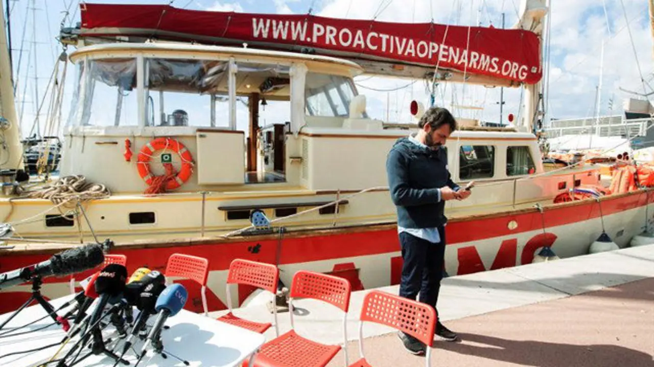 El fundador y director de la ONG Proactiva Open Arms, Oscar Camps. MARTA PÉREZ (EFE)