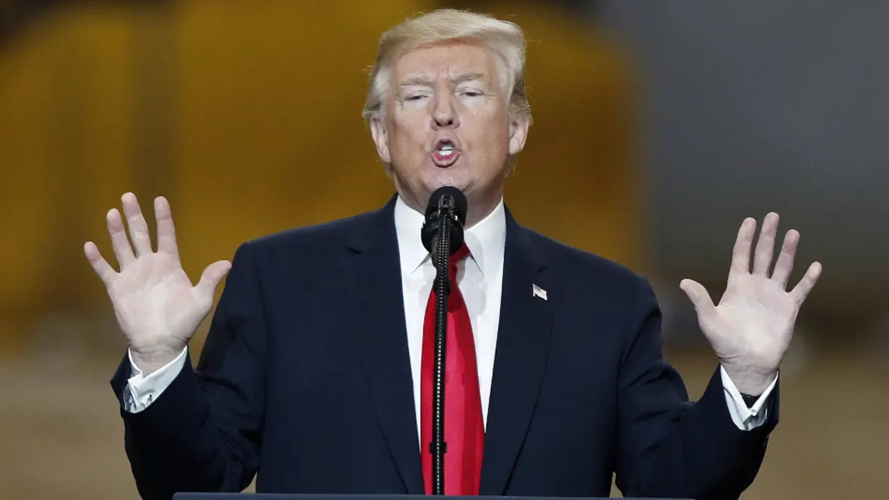 Donald Trump, durante un discurso. EFE