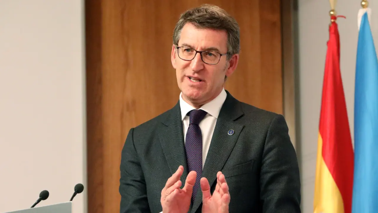 Feijóo, en el Consello de la Xunta del pasado jueves. XOÁN REY-EFE