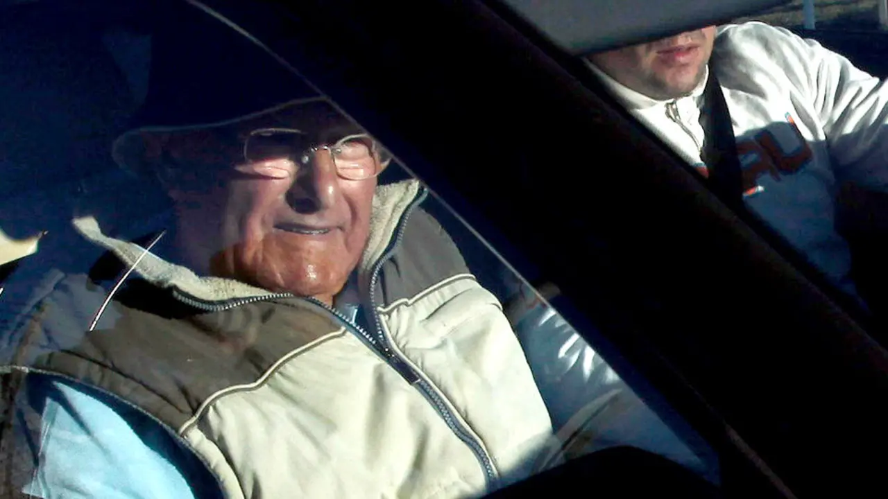 Manuel Charlín, a su salida de la prisión de A Lama en 2010