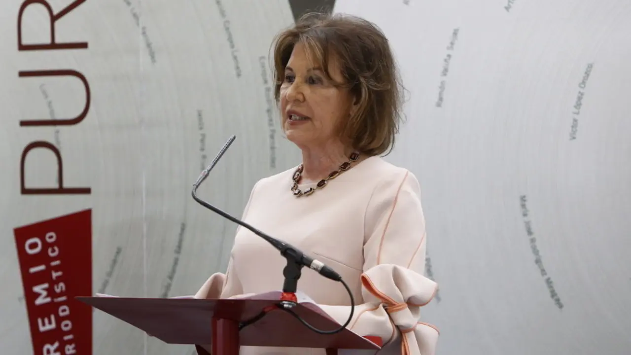 Blanca García Montenegro, en un momento de su intervención. SEBAS SENANDE