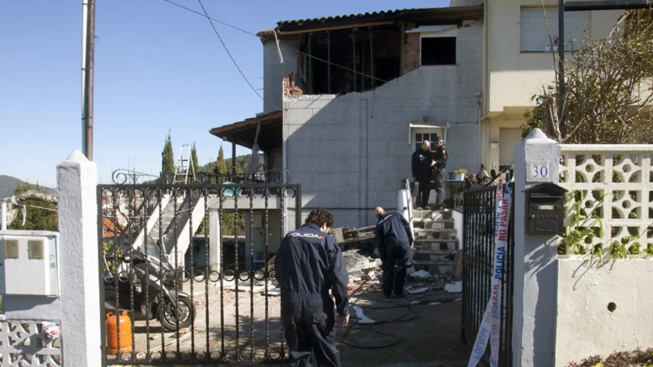 Casa del suceso de Chapela. SALVADOR SAS (EFE)