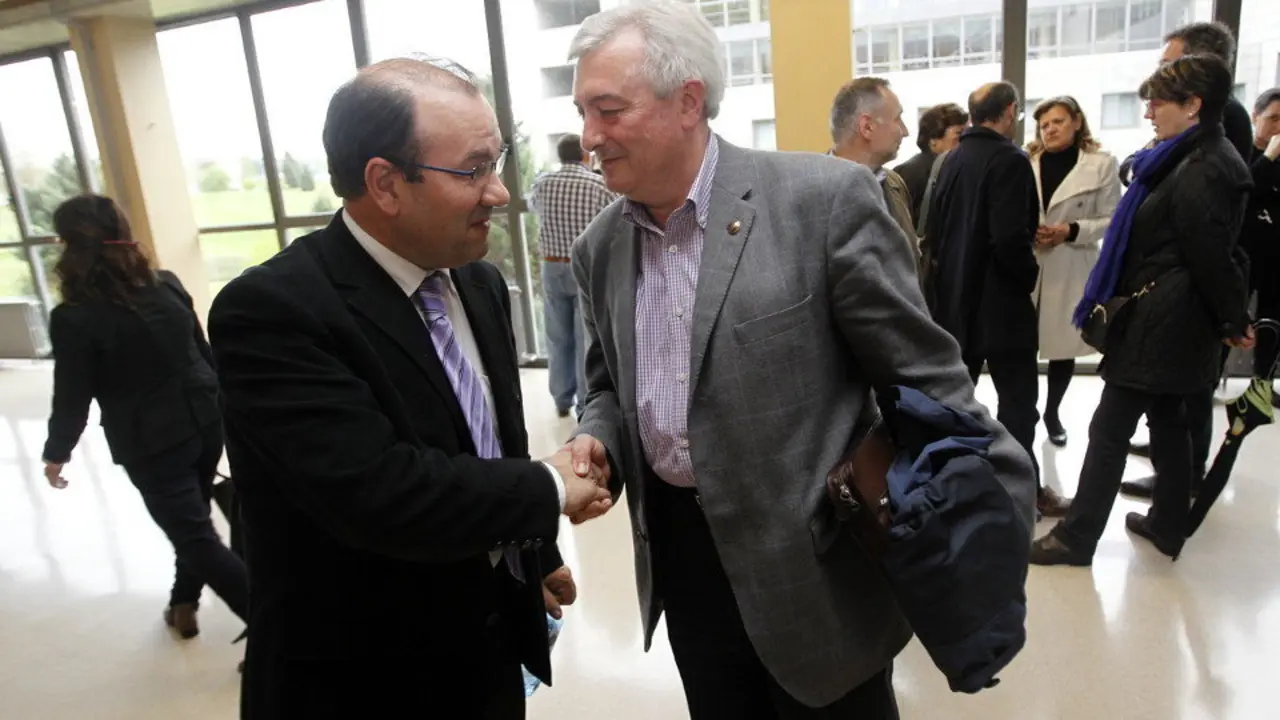 Antonio López y Viaño, en un debate. PONTE