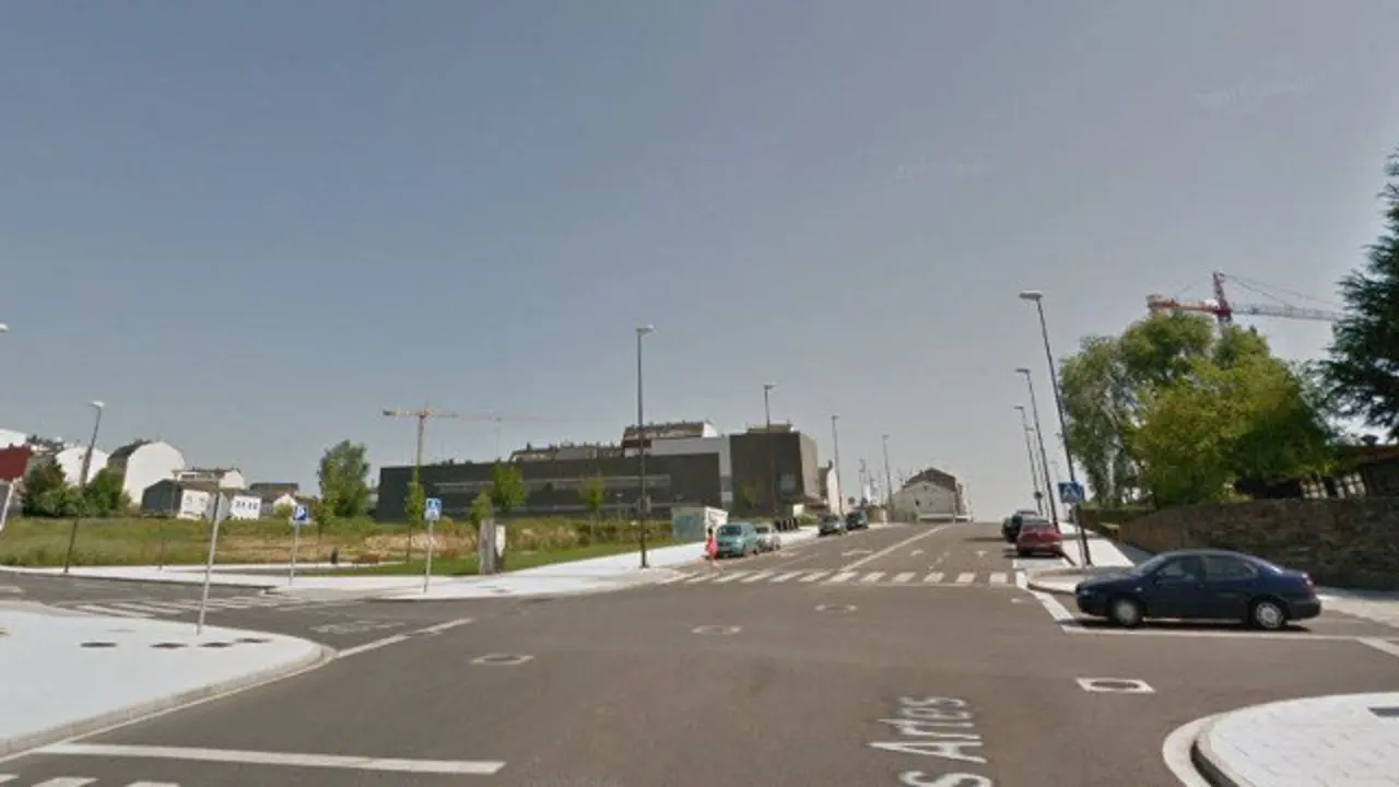 Zona de San Fiz en la que se produjo el atropello. GOOGLE MAPS