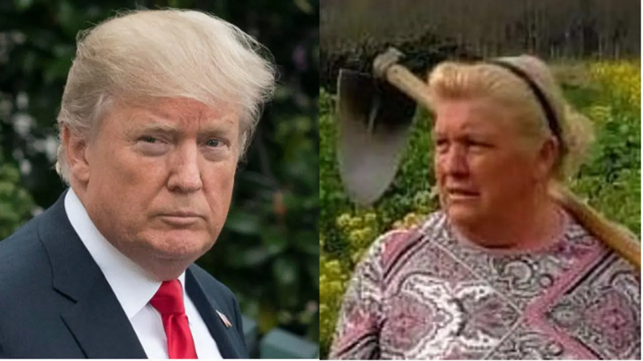 Donald Trump y Dolores Leis.EP