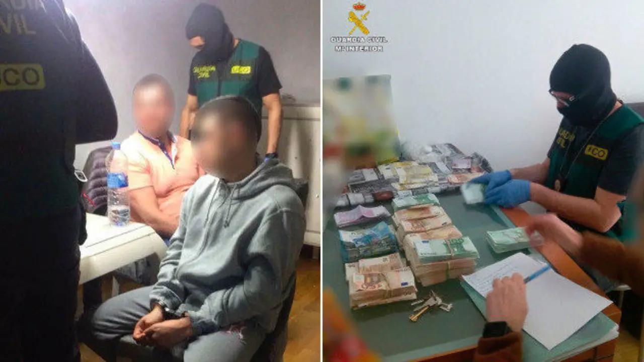 Dos de los detenidos en Barcelona en la tercera fase de la operación Azúcar Amargo. ECO / GALICIA
