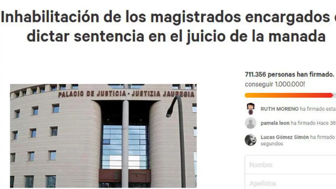 La petición de la gallega Alba Mariño. CHANGE.ORG