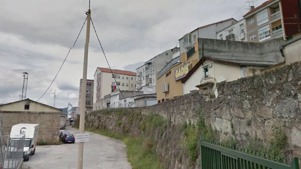 Calle Rei Soto de Ourense, donde se produjeron los hechos. GOOGLE MAPS