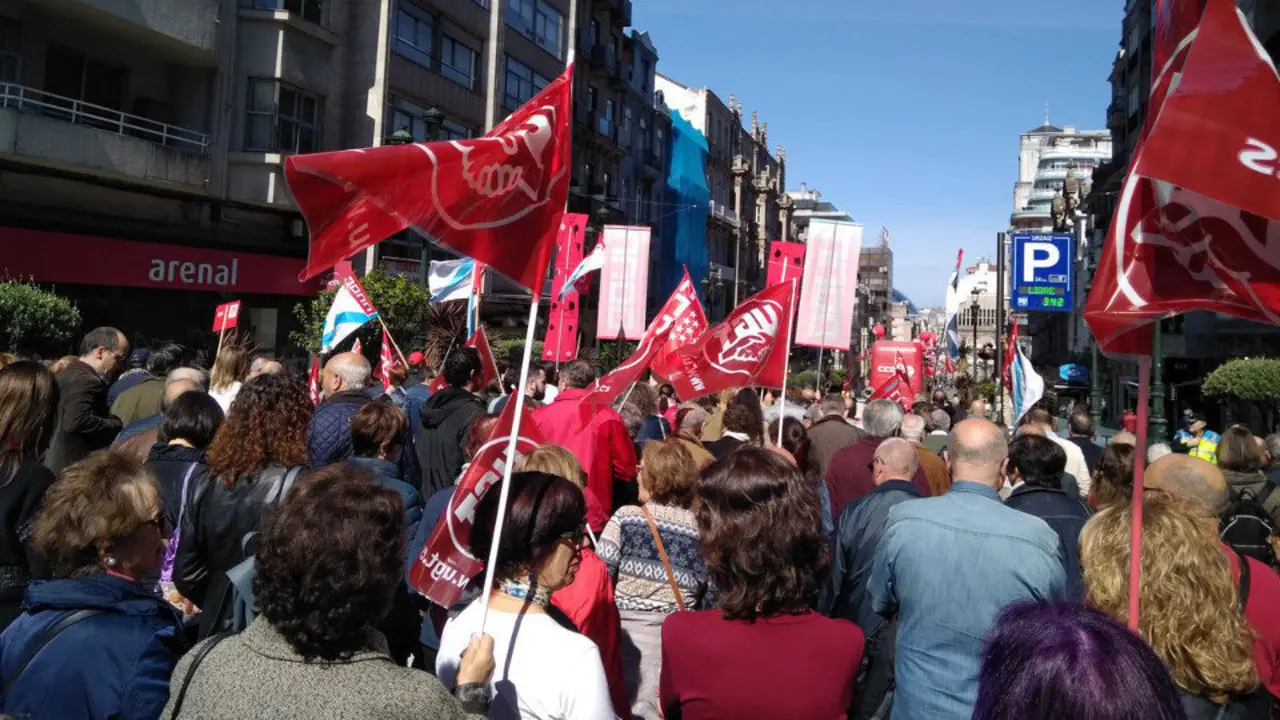 Marcha de UGT y CC.OO. TWITTER