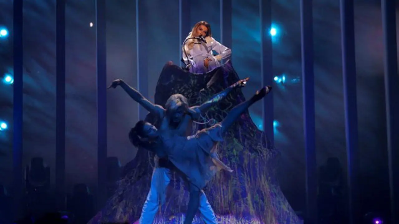 La representante de Rusia en Eurovisi&oacute;n, Julia Samoylova. JOS&Eacute; SENA GOULA (EFE)