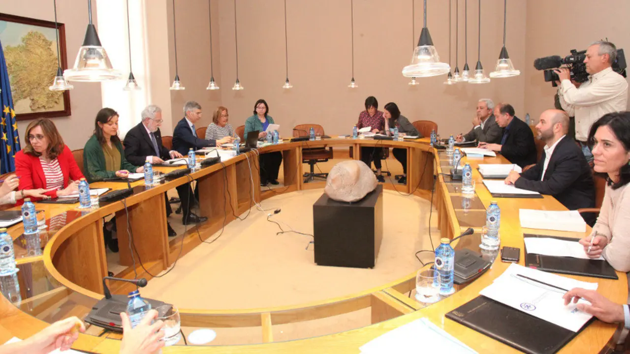 Junta de portavoces celebrada este martes. PEPE FERRÍN (AGN)