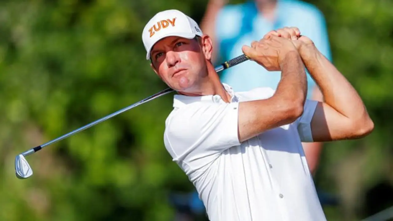 O golfista estadounidense Lucas Glover, durante o torneo The Players, Florida. ERIK S. LESSER (EFE)