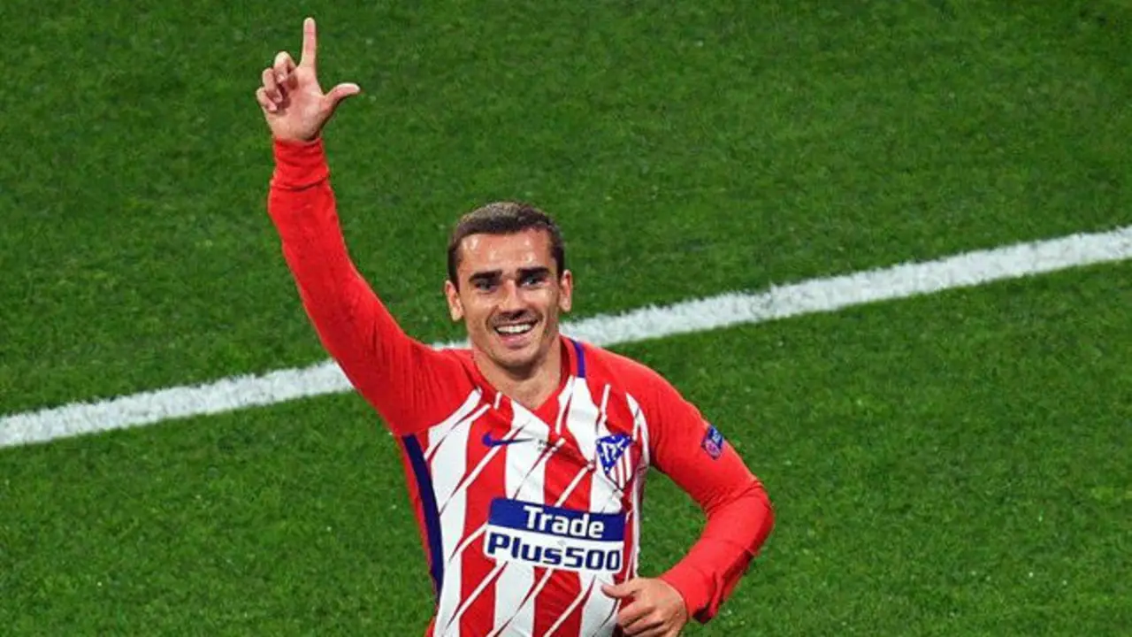 Griezmann celebra su primer gol. SASCHA STEINBACH (EFE)