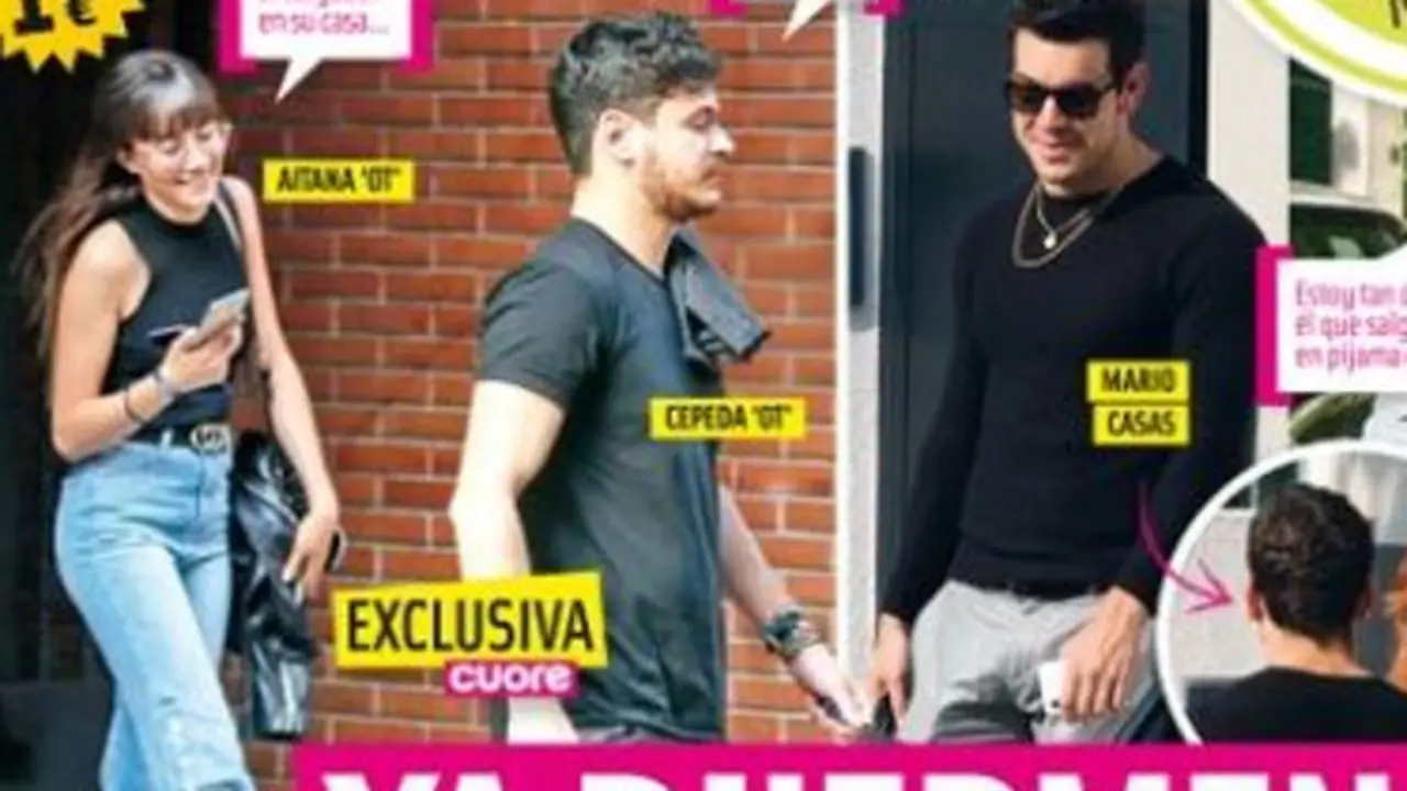 Portada de la revista Cuore, en la que se ve a Aitana y Cepeda.TWITTER