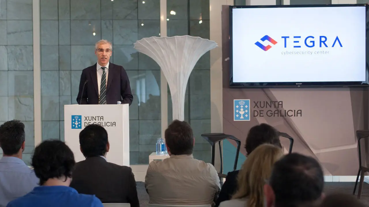 Francisco Conde en la presentación de Tegra. EP