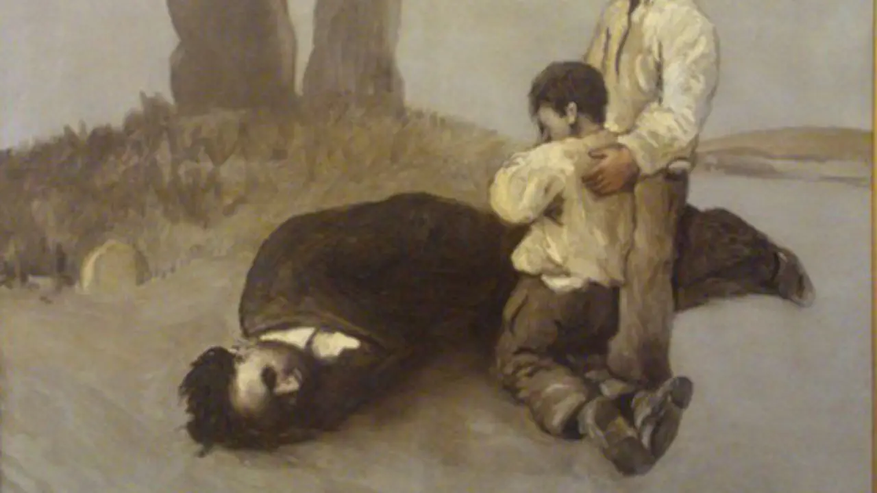 Un fragmento de 'A derradeira lección do mestre'. DP