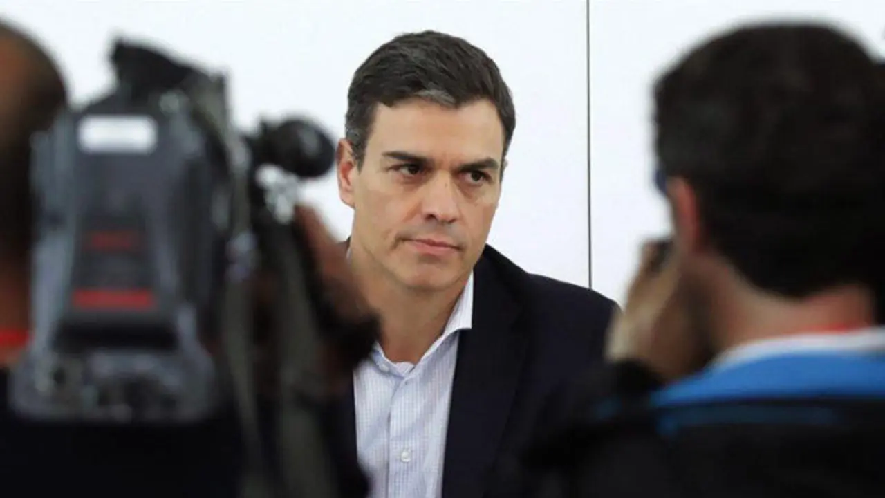 Pedro Sánchez, en Ferraz. ZIPI