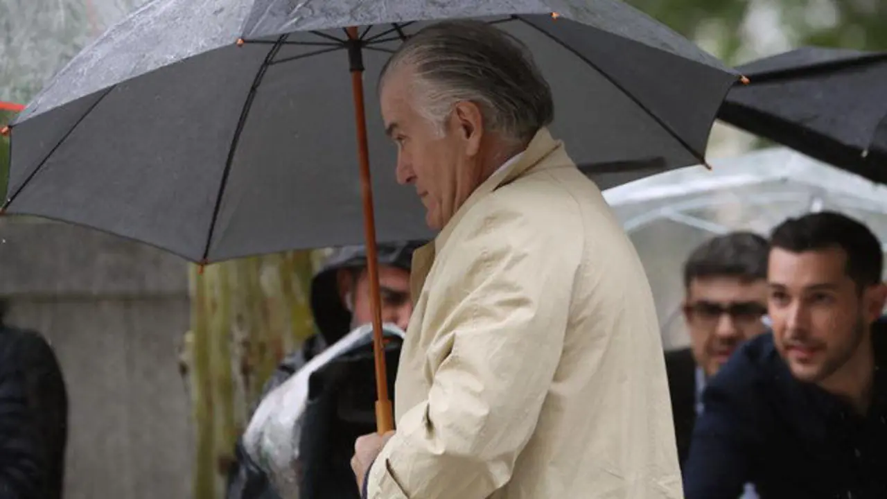 Bárcenas llega a la Audiencia Nacional. JJ GUILLÉN (EFE)