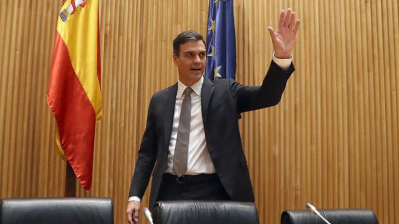 Pedro Sánchez en el Congreso. BALLESTEROS