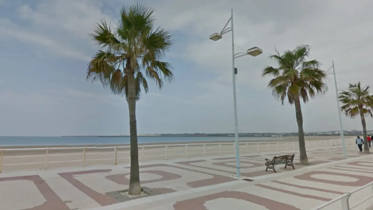 Praia de Valdelagrana, no Porto de Santa María. GOOGLE MAPS