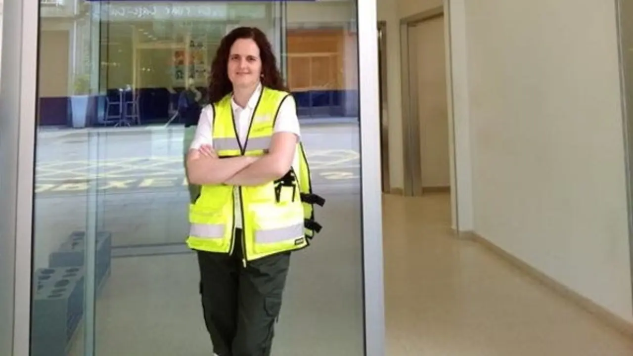 Paula Fernández Varela, la primera médico en llegar a la zona cero de la explosión de Tui. EP