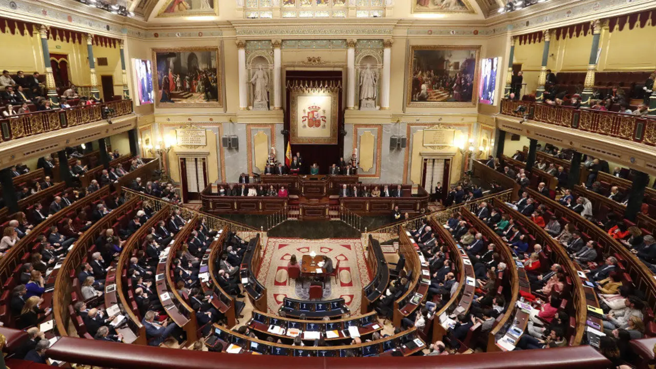 El hemiciclo del Congreso. JAVIER LIZÓN (EFE)