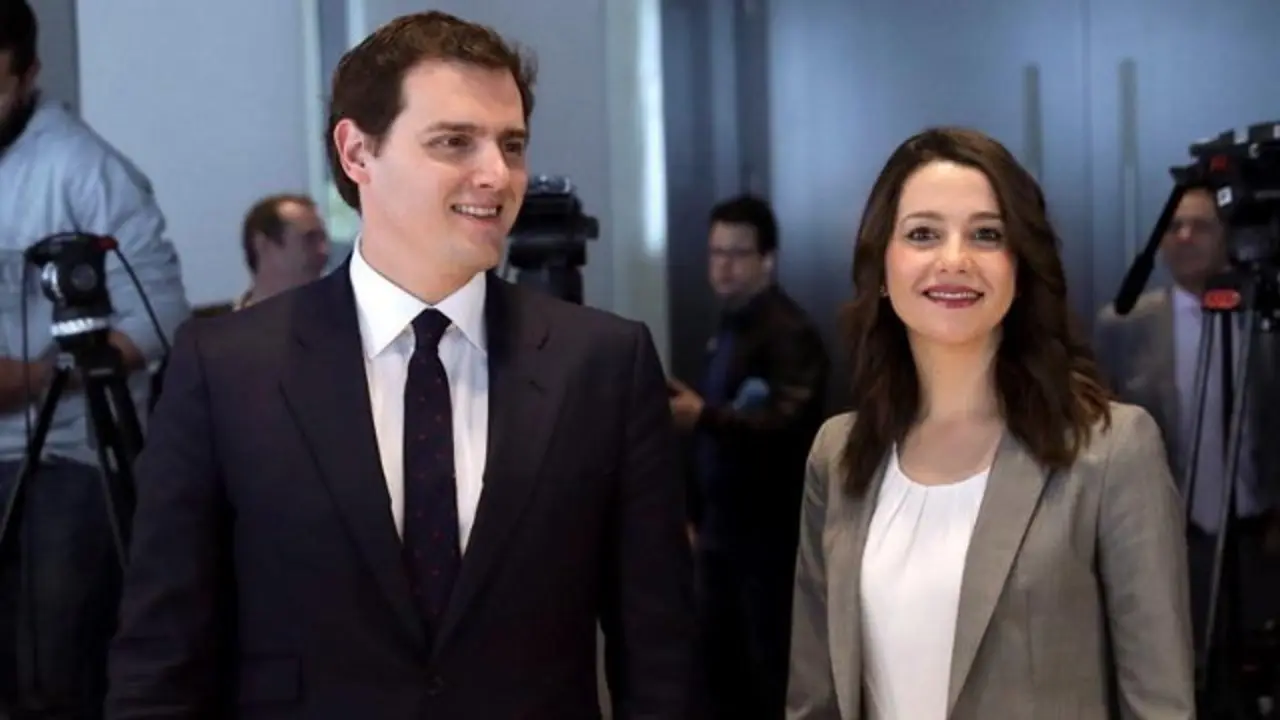 Albert Rivera y la líder de Ciudadanos en Cataluña, Inés Arrimadas. ZIPI