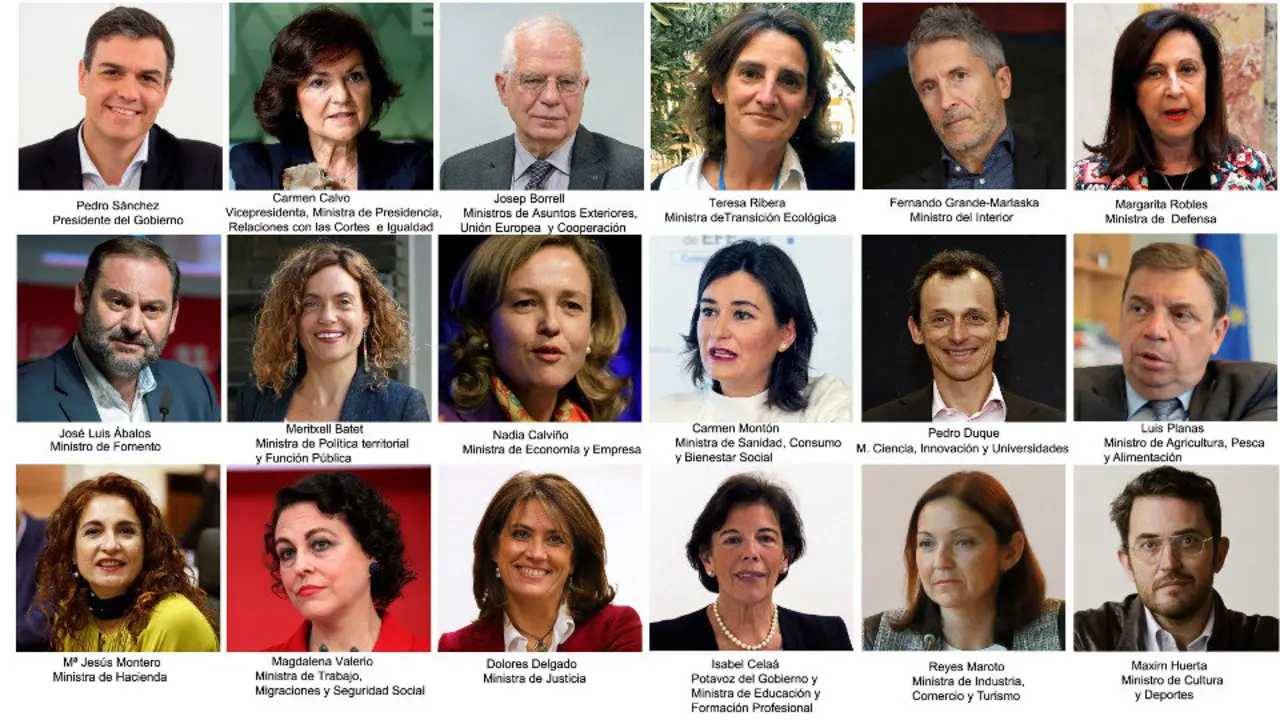 El nuevo Gobierno de Sánchez. EFE