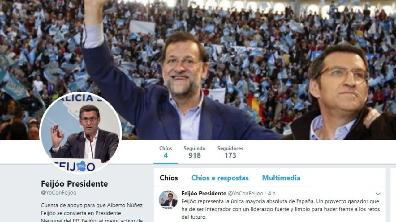 Cuenta de apoyo a Feijóo. TWITTER