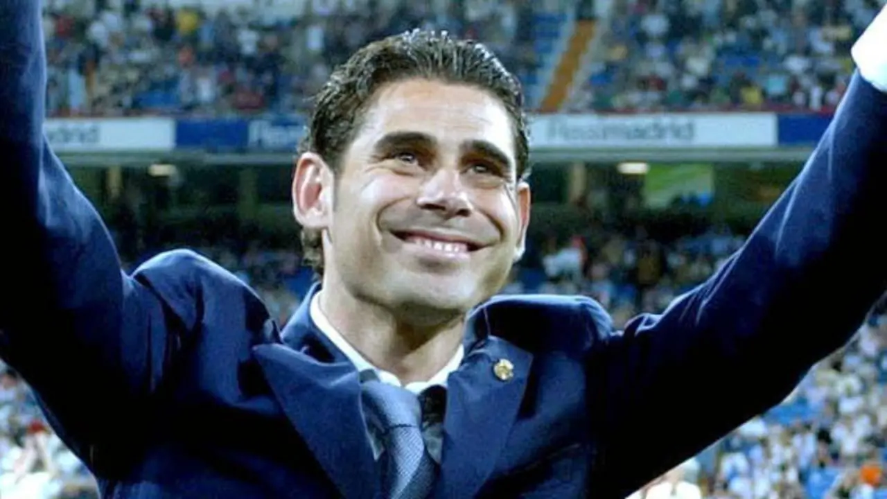 Fernando Hierro, en su despedida del Real Madrid, en 2005. AEP