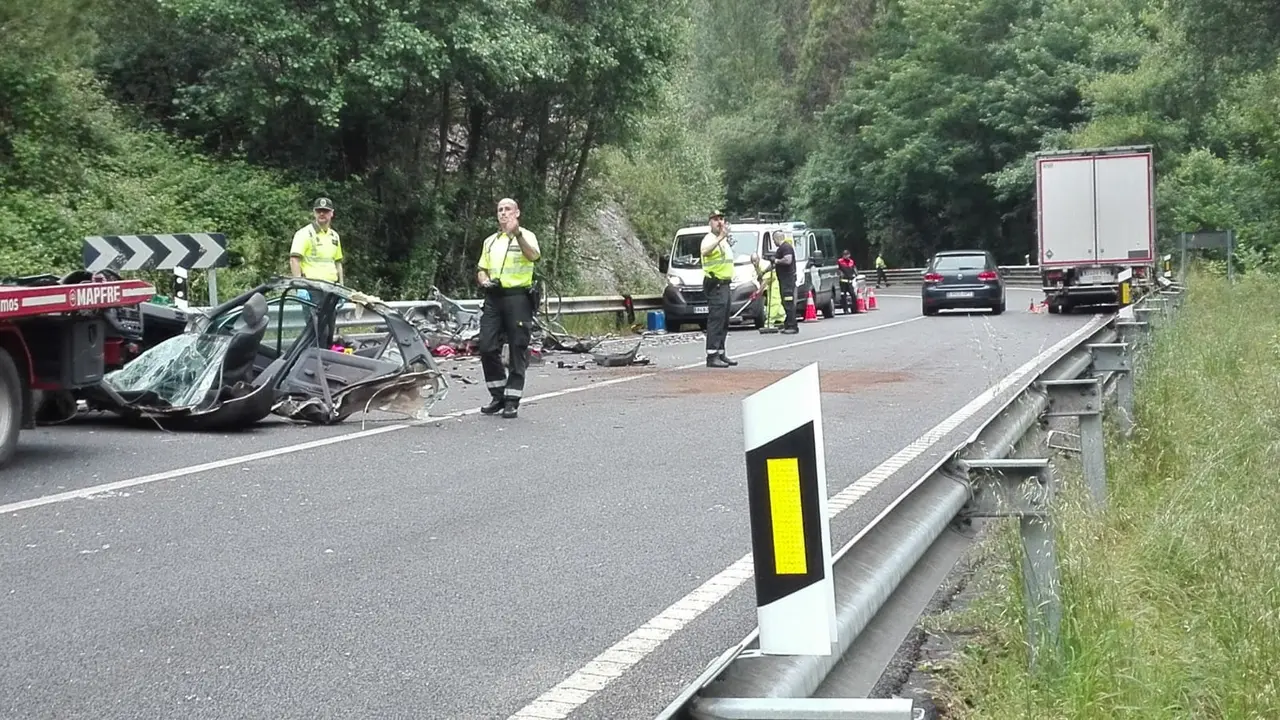 Zona del accidente. P.V.
