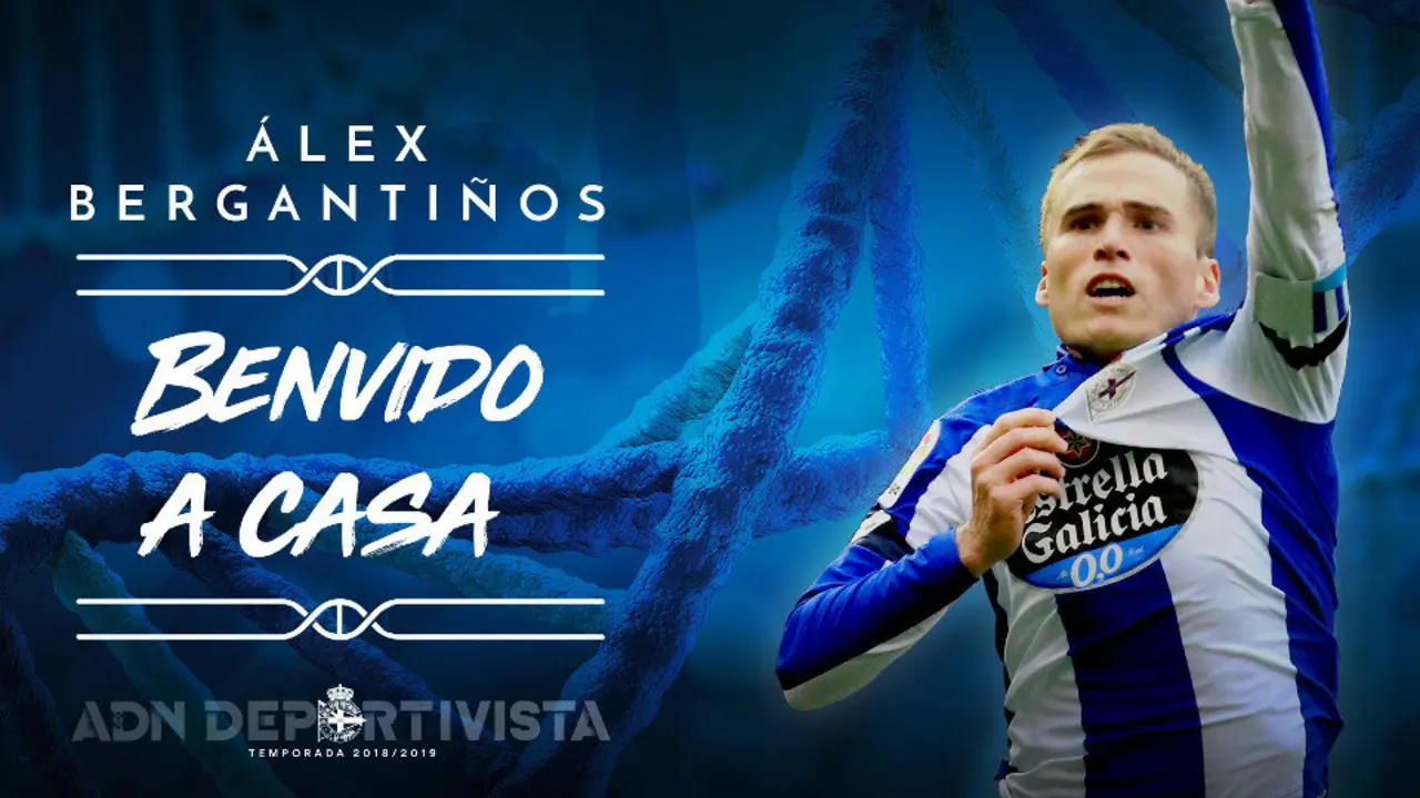 El Deportivo le dio la bienvenida a Álex Bergantiños en sus redes sociales. RCD