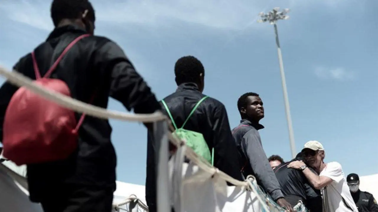 Desembarco de los migrantes del Aquarius en Valencia. MÉDICOS SIN FRONTERAS