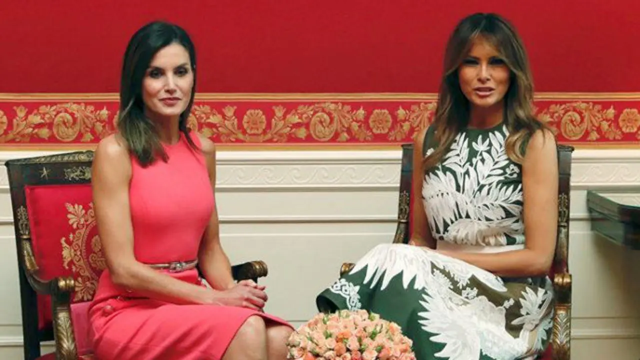 Letizia e Melania Trump. FRANCISCO GÓMEZ (EFE)