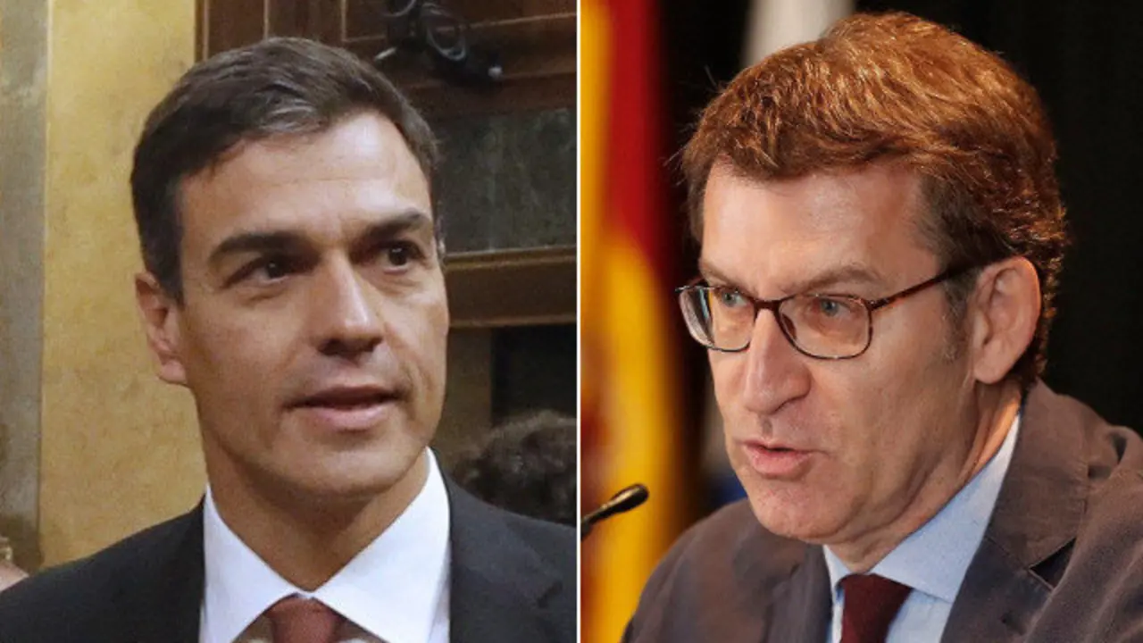 Sánchez y Feijóo. EP